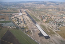 Visuale dall'alto del'aeroporto di Comiso